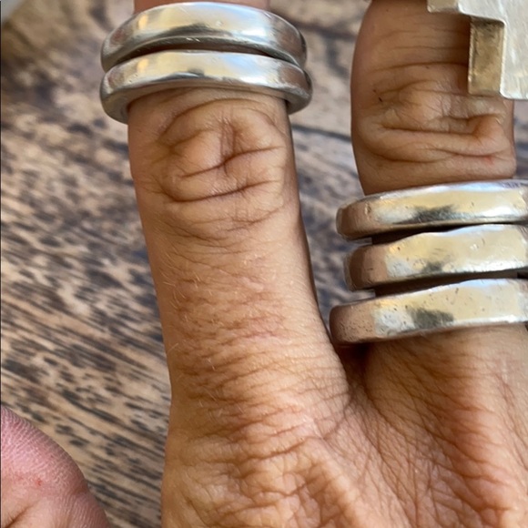 Set of 2 handmade rings. *RUSTIC LUXE* - Picture 3 of 16